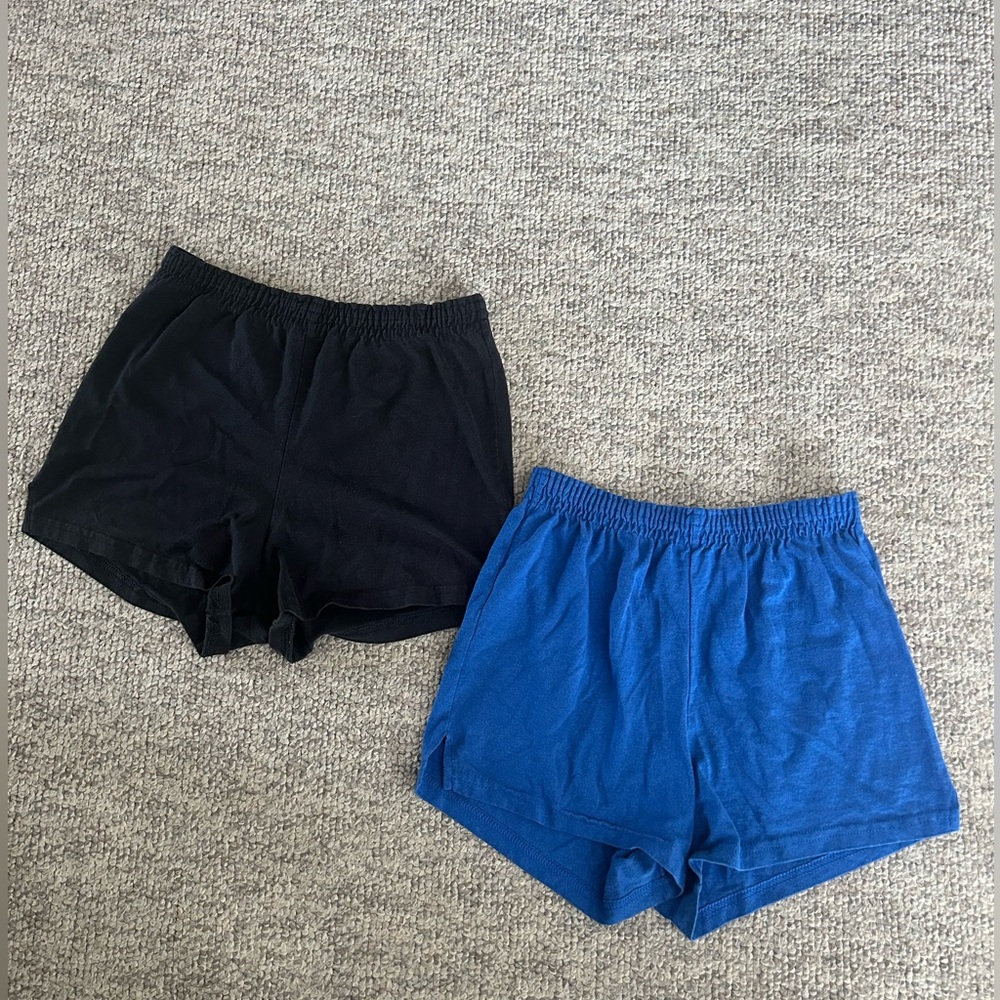 SMALL (BLUE)  AND MEDIUM (BLACK) SOFFE SHORTS
